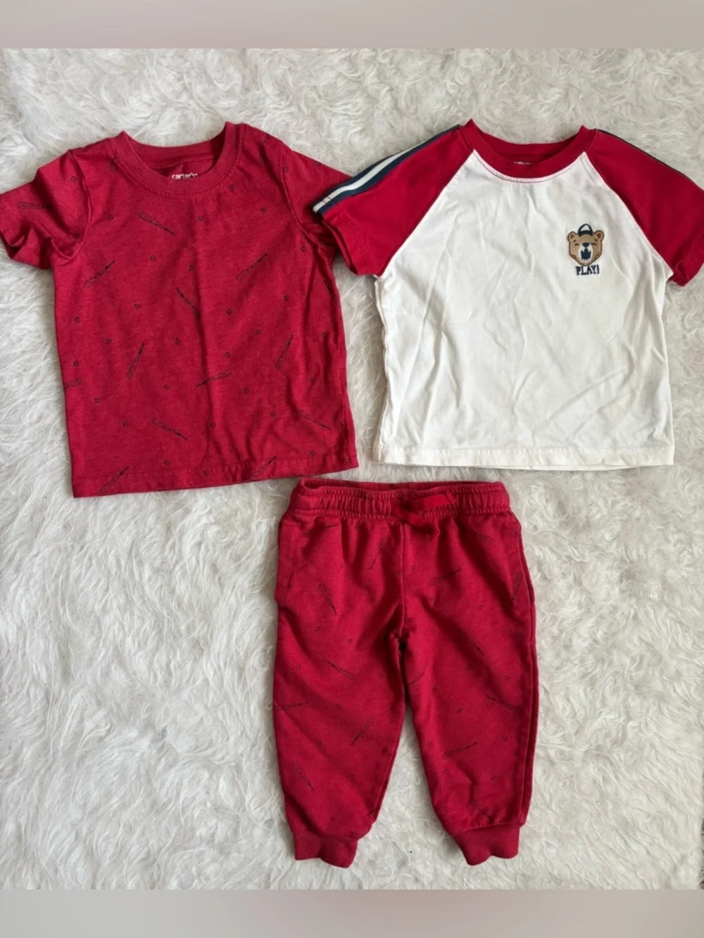 Carter's Athleisure 3 Piece Matching Set with Sporty Design